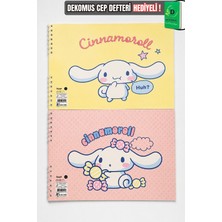 x Dekomus Lisanslı Cinnamoroll 17X25 cm 15 Yaprak Resim Defteri Tek Adet