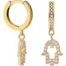 Eva Pırlanta Fatıma Halka Küpe 717102 Gold
