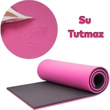 Astraltech 10 mm Yoga Spor Matı Çift Taraflı Kullanım Kaymaz Doku Esnek Dayanıklı Fitness Minderi