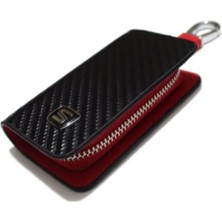 İdeal Aksesuar Seat Deri Fermuarlı Anahtarlık Şık Kaliteli Aksesuar Çanta Araba Car Keychain