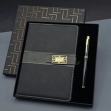 Renas Store Siyah Tokalı Tarihsiz Ajanda Defter Kalem Set