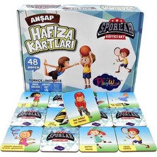 Renas Store Eğitici Ahşap Hafıza Kartları Sporlar