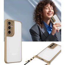 Renas Store Newface Samsung Galaxy A14 4g Kılıf Penta Silikon Kılıf - Çöl Titanyum
