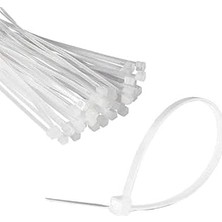 Renas Store Plastik Cırt Kelepçe, 4.8X350 Mm, Kablo Bağlama Aparatı, Beyaz