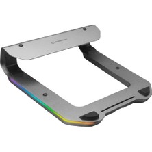 Hepta Collection Rampage ADS-T6U Ramp 4 Adet USB 3,0 Hub ile Rgb Işıklı Alüminyum Dizüstü Bilgisayar Standı