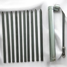 Yılmaz Nargile 10 Adet Adana Kebap Beyti Şişi Boy:60 Cm-En:2.5 cm - Şiş Kabı,köz Maşası, Şiş Kutusu, Beyti Şişi