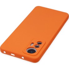 TeknoKapsül Mi 12 Lite Kılıf Nano Içi Kadife Silikon - Turuncu
