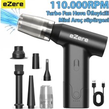 Renas Store Ezere J02 Çift Fonksiyonlu Mini Araç Süpürgesi & Turbo Fan Hava ÜFLEYICI-(5775)