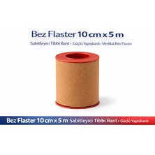TeknoKapsül Bez Flaster 10 cm x 5 M Sabitleyici Tıbbi Bant Kahverengi Bez Flaster Güçlü Yapışkanlı 1 Adet