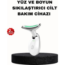 Renas Store Ems Mikro Akım Yüz ve Boyun Sıkılaştırıcı Cihaz 7000 Vpm Titreşim Isı Terapili