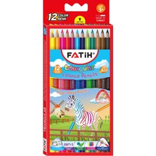 Fatih FA33490 Üçgen Jumbo Kuruboya 12 Renk Tam Boy 3,5mm