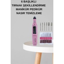 Astraltech Elektrikli Manikür Pedikür Seti Ikili Set 12 Parça Tırnak Bakımı Törpü Protez Çıkarma