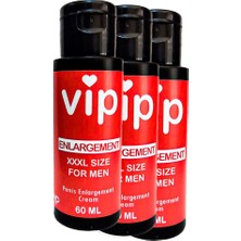 Kap Kaç Vip Xxxlcream For Men 3 Adet 60 ml Erkekler Için Büyütücükalınlaştırıcı Krem 60 ml