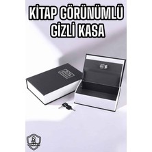 Valor Büyük Boy Anahtarlı Kitap Görünümlü Gizli Kasa Çelik Kasa Altın Kasası