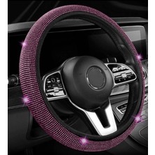 Xdeep Kadın Sürücülere Özel Şık Pırlanta Model Geçmeli Direksiyon Kılıfı