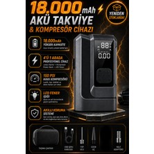 Cash Dukkan Jump Starter 4in1 18000MAH Akü Takviye ve Kompresör Cihazı