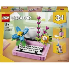 Bg Store 3’ü 1 Arada Çiçekli Daktilo 31169-8 Yaş ve Üzeri Çocuklar Için Keytar Veya Saksıya Dönüşebilen Yaratıcı Oyuncak Yapım Seti, Doğum Günü Hediyesi (363 Parça)