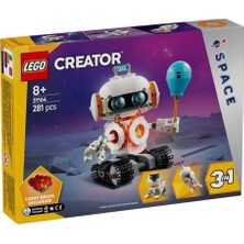 Renas Store Üreticiniz 31164   Creator 3in1 - Uzay Robotu 281 Parça +8 Yaş