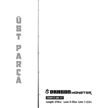 Fujin Dragon Monster 278CM 5-55GR Üst Parça