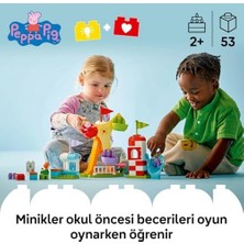 Bg Store Lunapark 10453-2 Yaş ve Üzeri Kız ve Erkek Çocuklar Için Dönme Dolap, Kaydırak, Meyve Suyu Barı ve Köpek ve Kedi Dahil 3 Figür Içeren Yaratıcı Oyuncak Yapım Seti (53 Parça)