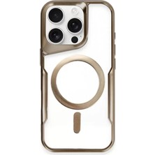 Renas Store Apple iPhone 11 Pro Max Kılıf Boyi Magsafe Silikon Kapak - Kahverengi