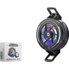 Renas Store Manyetik Klipsli Telefon Soğutucu Fan Rgb Isı Göstergeli Siyah SL70