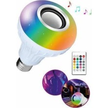 Astraltech Bluetooth Hoparlör Akıllı Rgb LED Işık Renk Değiştirme Ses Bombası Ampül Görünümlü