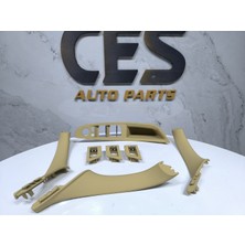 Ces Auto Bmw 5 Serisi F10 2010-2017 Uyumlu 7 Parça Kapı Kol Kaplama Seti Bej Renk Sıfır Ithal Ürün