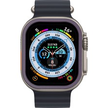 TeknoKapsül Watch Ultra 49MM Alüminyum Kasa Cam Ekran Koruyucu - Mor