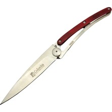 Renas Store Columbia Ext 2990D Deejo Kırmızı Kamp Çakı 22,5cm- Manuel, Kemerlikli, Ultra Hafif