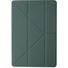 Bezos iPad 2022 10.9 (10.nesil) Kılıf Kalemlikli Mars Tablet Kılıfı - Koyu Yeşil