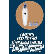Renas Store Yeni Nesil Vakumlu Pilli Siyah Nokta ve Yüz Temizleme Cihazı 4 Başlıklı