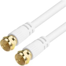 Renas Store Mag F Konnektörlü Hazır Gold Uçlu Anten Kablosu 10 Metre
