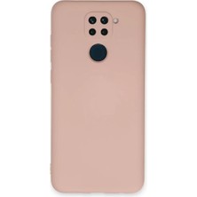 Renas Store Newface Xiaomi Redmi Note 9 Kılıf Nano Içi Kadife Silikon - Pudra