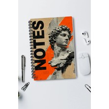giftkonsept Antik Estetik"notes" Yazılı 50 Yaprak 100 Sayfa Sprialli Defter
