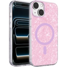 Matxzngz Onegif  Iphone 15 Mila Dalgalı Magsafe Kapak - Lila