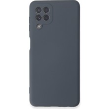 Kap Kaç Galaxy A22 Kılıf Nano Içi Kadife Silikon - Gri