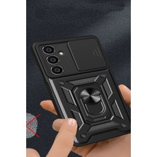 Renas Store Newface Samsung Galaxy A25 5g Kılıf Pars Lens Yüzüklü Silikon - Gümüş