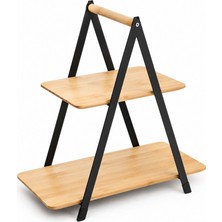 Balsa 2 Katlı Bambu Sunum 16X26,5X34