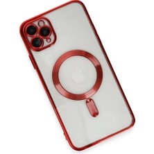 Renas Store Newface Iphone 11 Pro Max Kılıf Kross Magneticsafe Kapak - Kırmızı