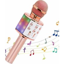 TeknoKapsül Karaoke Mikrofon Bluetooth Bağlantılı Aux Girişli Uzun Pil Ömrü Yüksek Ses Kaliteli