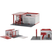 Greenlight 57102 1:64 Vintage Gas Station Pikes Peak Hill Climb Refueling Station Klasik Benzin Istasyonu Dioraması