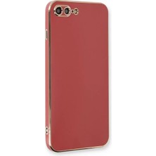 Renas Store Apple iPhone 7 Plus Kılıf Volet Silikon - Kırmızı