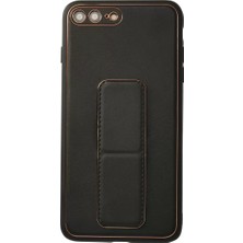 Renas Store Iphone 7 Plus Kılıf Coco Deri Standlı Kapak - Siyah