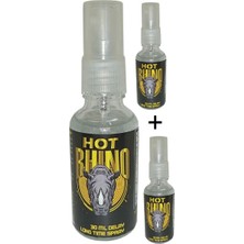 TeknoKapsül Hotrhino Longtimex 3 Adet Delayspray For Men 30 ml Cinselilişki Süresiniuzatmak Için Geciktiricisprey