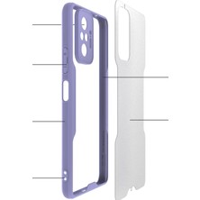 Renas Store Mey Ithalat®   Redmi Note 10 Pro Kılıf Platin Silikon - Lila