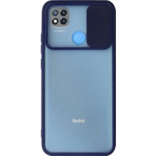 Magicool Xiaomi Redmi 9c Kılıf Palm Buzlu Kamera Sürgülü Silikon - Lacivert