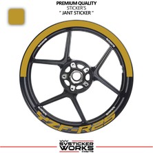 Sv Sticker Works Yamaha YZF-R25 Jant Şeridi – Yarım Jant Kaplama & YZF-R25 Yazı Sticker Seti