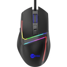 Lenovo Lecoo MS106 Usb+Kablolu 3200DPI+7 Tuşlu Rgb Aydınlatmalı Gaming Mouse