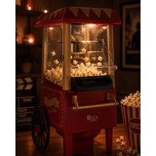 Renas Store Yağsız Mısır Patlatma Makinesi Sıcak Hava Popcorn Makinesi Nostaljik Tasarım